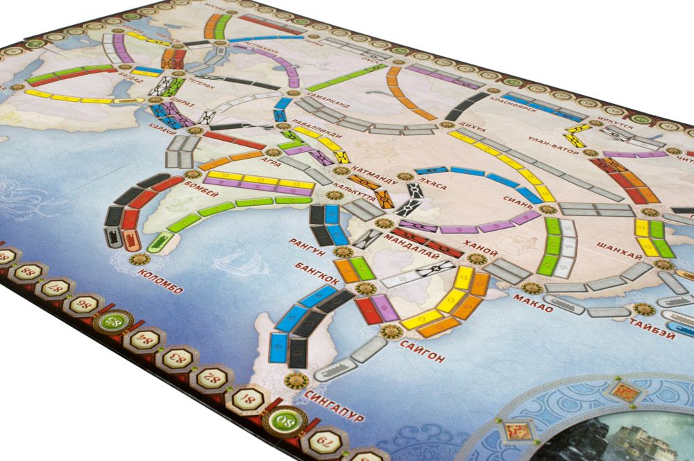 Дополнение к настольной игре Ticket to Ride: Азия. Мир Хобби