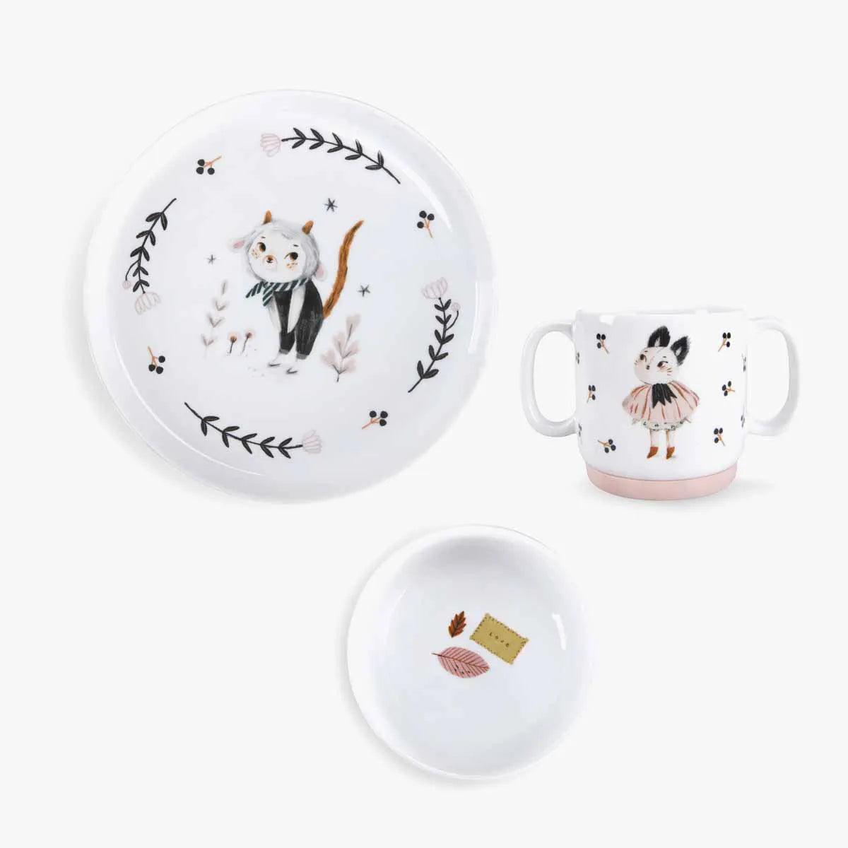 Porcelain Dish Set for 3+: Après la Pluie, Moulin Roty
