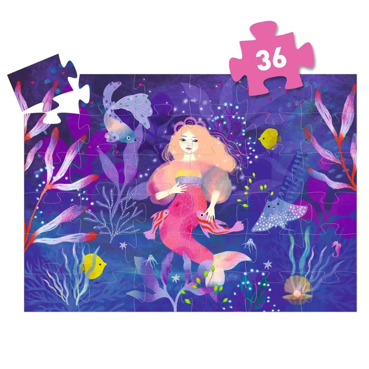 Puzzle: Ella, the mermaid 36 pcs, Djeco