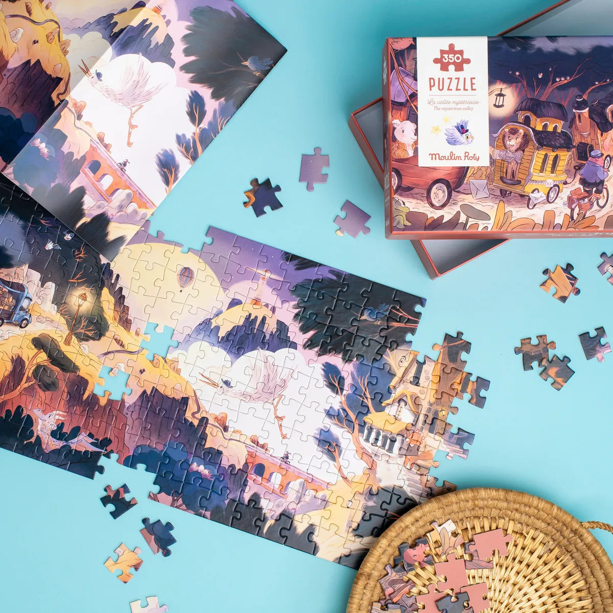 The Mysterious Valley Puzzle 350 pcs: La Bande à Jojo, Moulin Roty