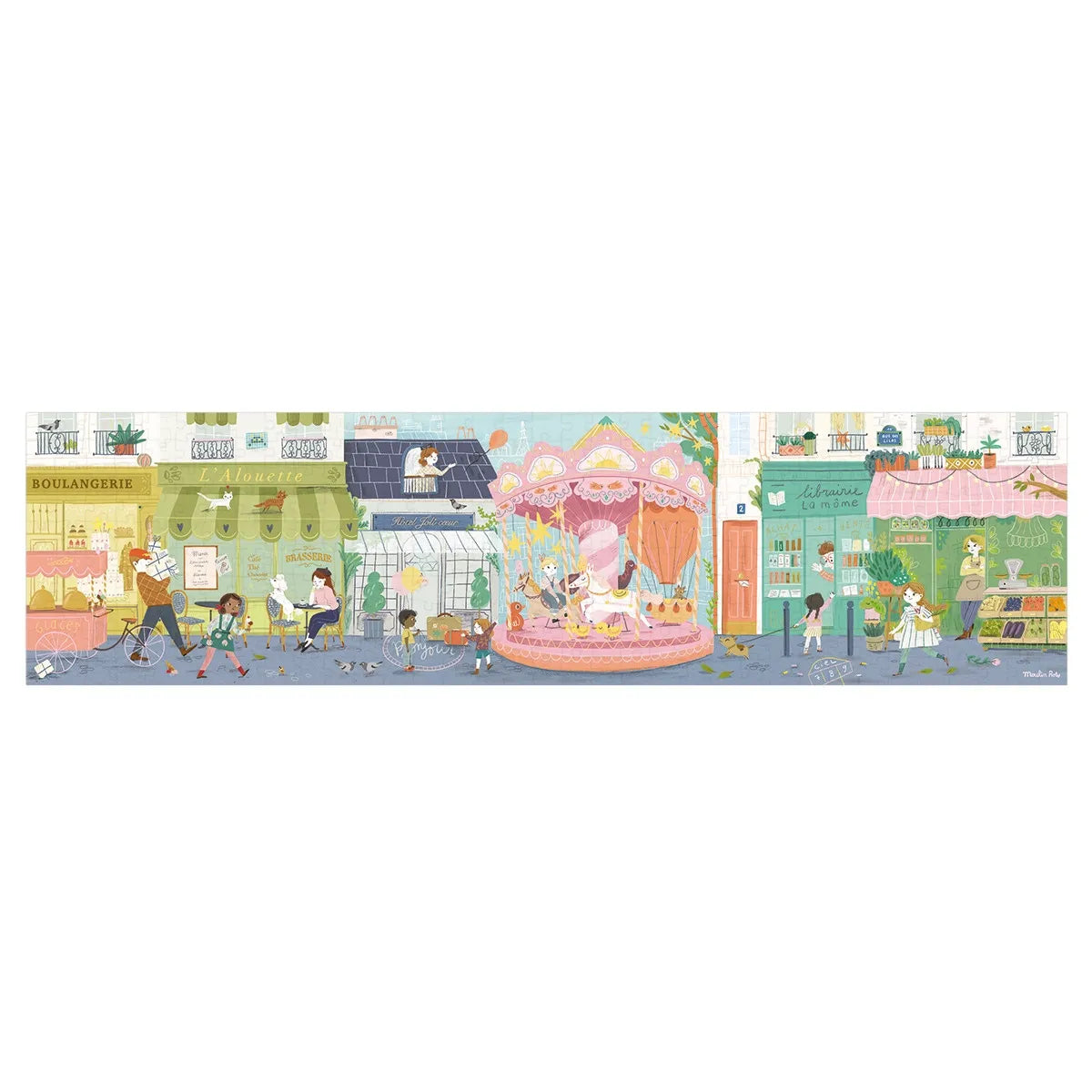 10 Rue des Lilas Puzzle 350 pcs: Les Parisiennes, Moulin Roty