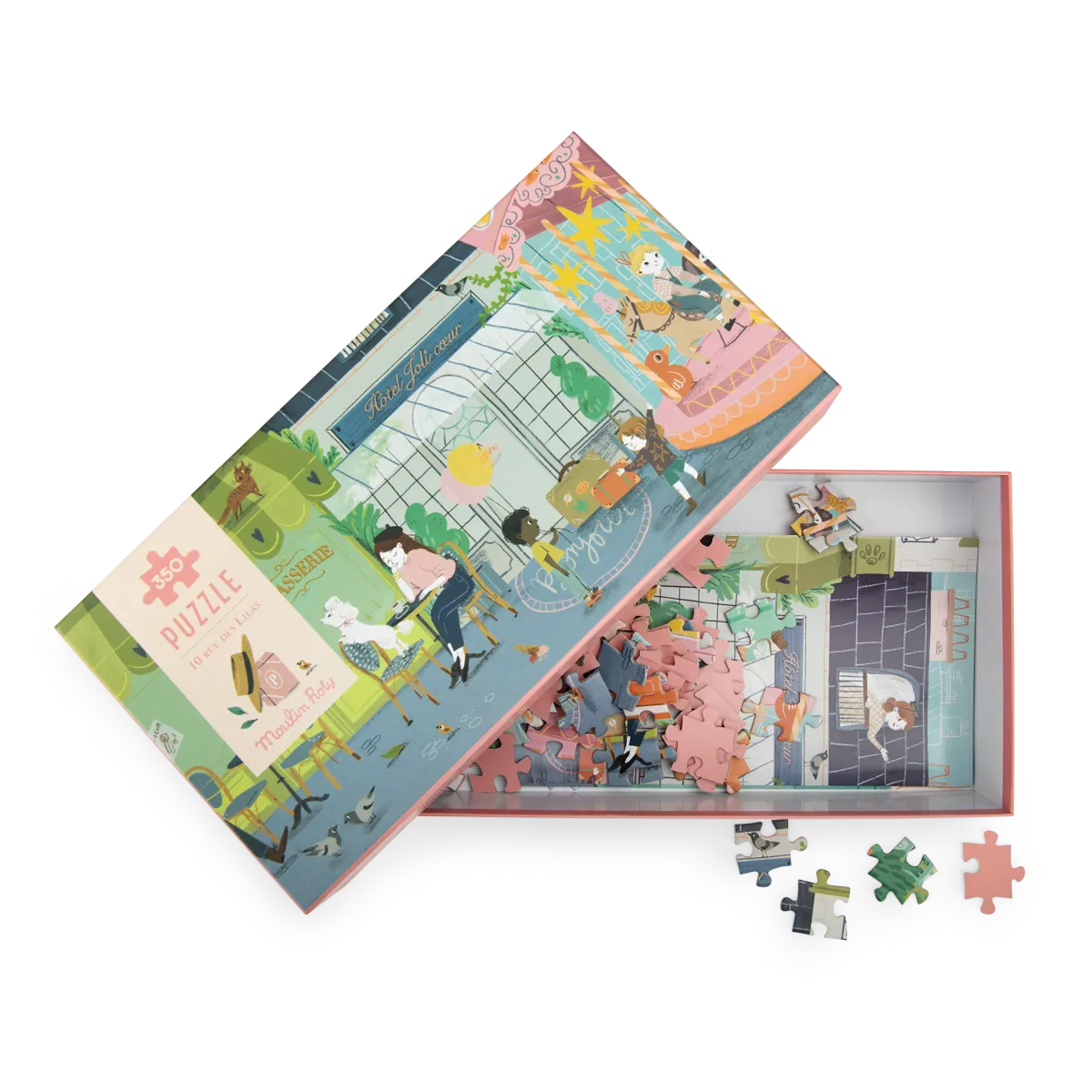 10 Rue des Lilas Puzzle 350 pcs: Les Parisiennes, Moulin Roty
