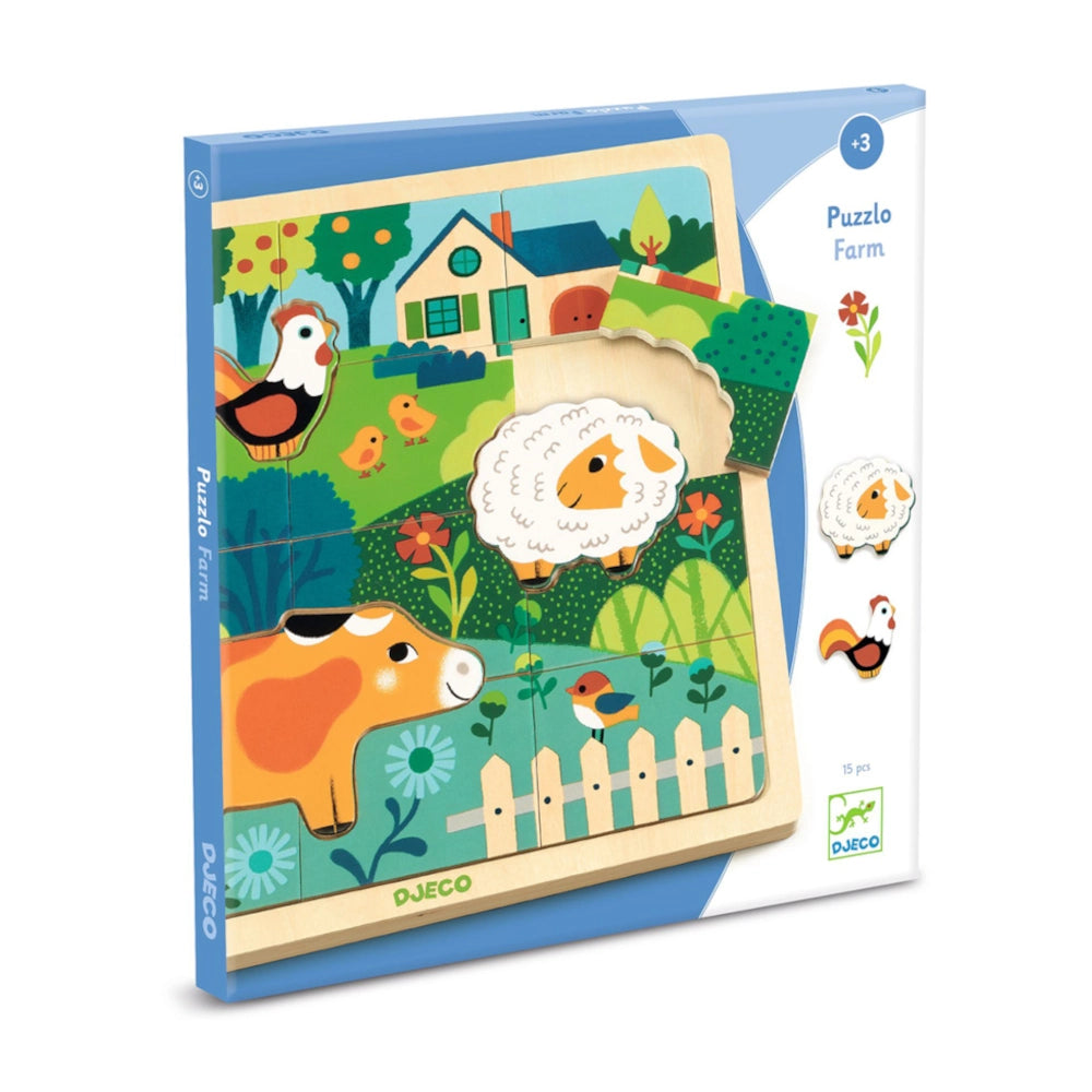 Puzzlo farm - FSC 100%, Djeco