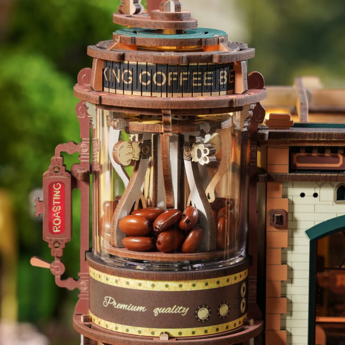 Music Box 3D Wooden Puzzle 14+: Dream Coffee Factory EAB02, Robotime ROKR
