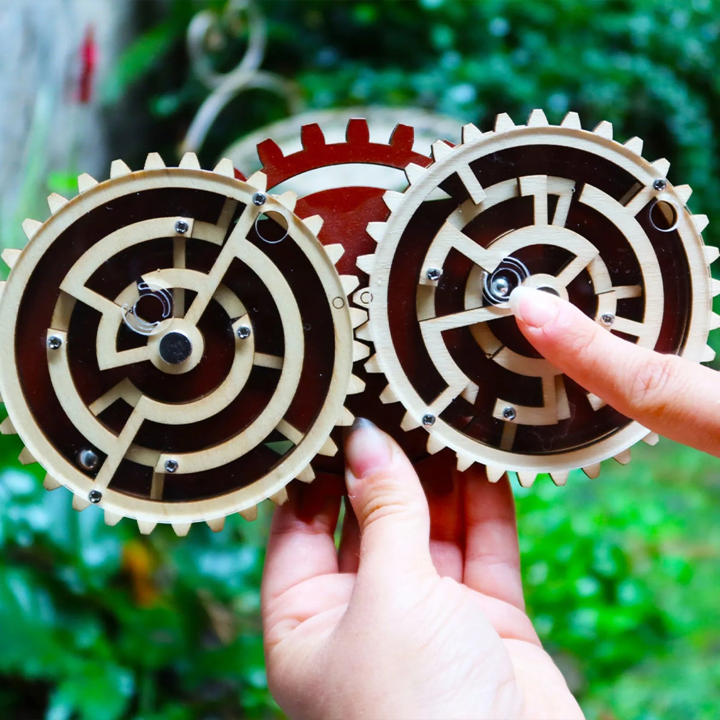Double Trouble, Wooden Twin Maze Brainteaser, For Ages 14+