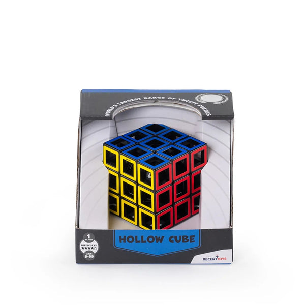 Hollow Cube, Coreless Transparent Brainteaser, For Ages 9+