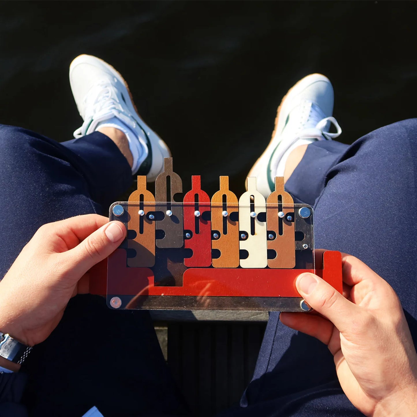 The Waiter's Tray, Wooden Sliding Maze Brainteaser, For Ages 14+