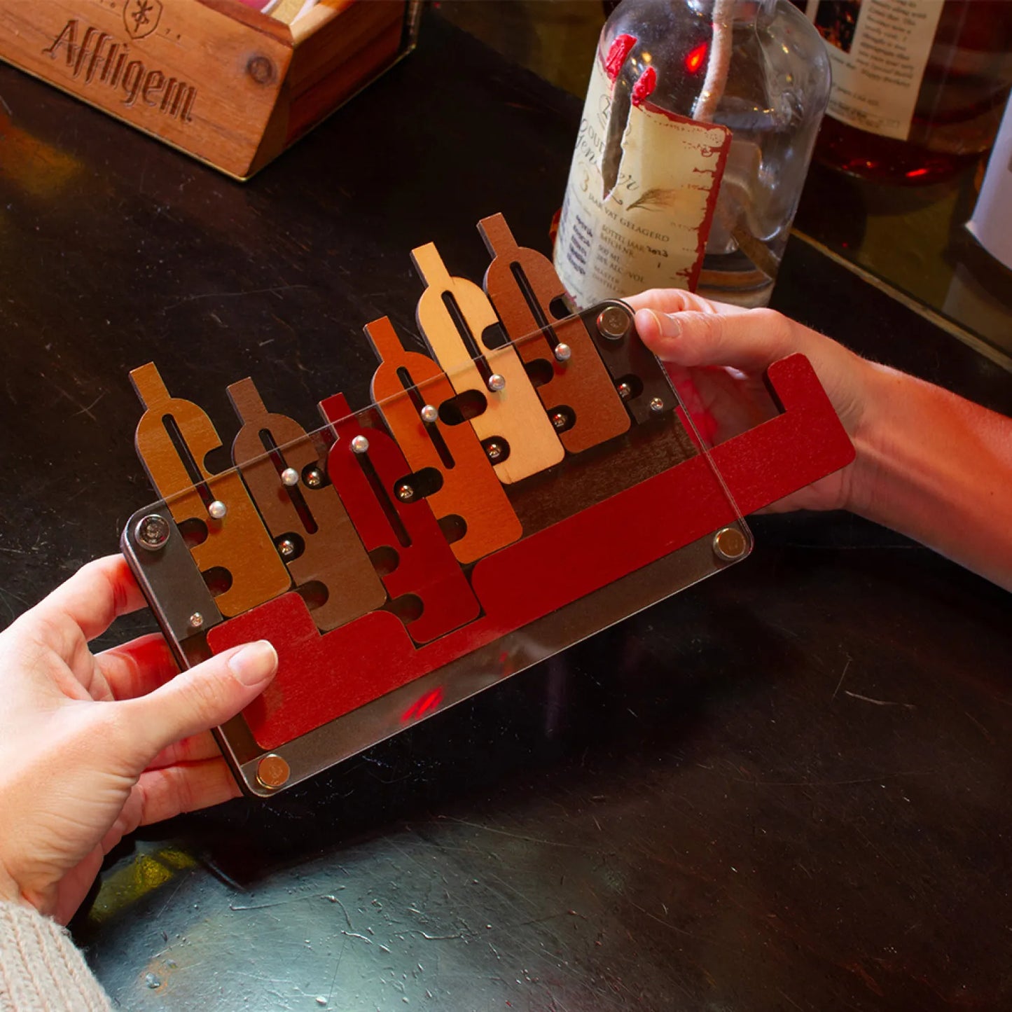 The Waiter's Tray, Wooden Sliding Maze Brainteaser, For Ages 14+