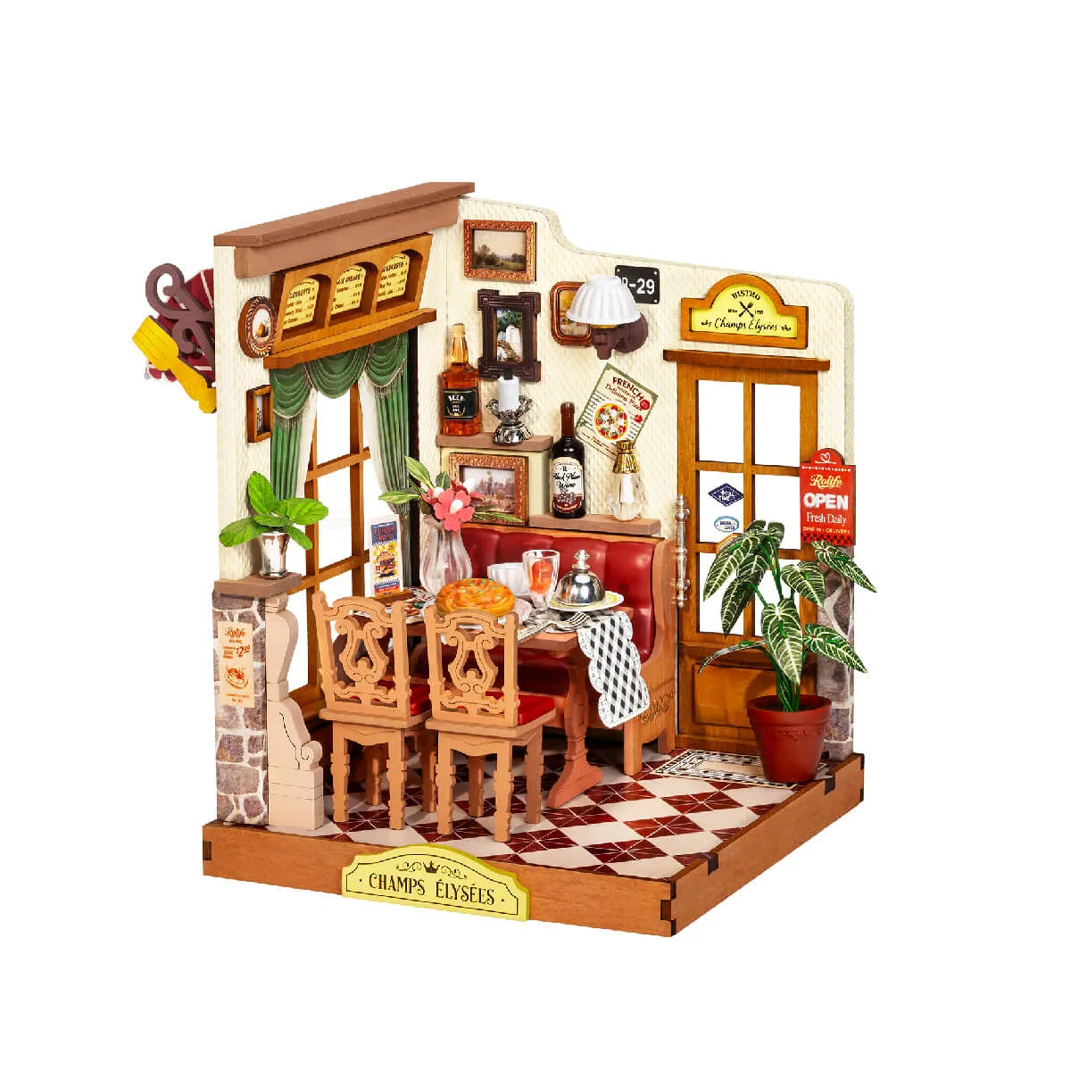 DIY Miniature House 14+: Champs-Élysées Bistro DS053, Robotime Rolife