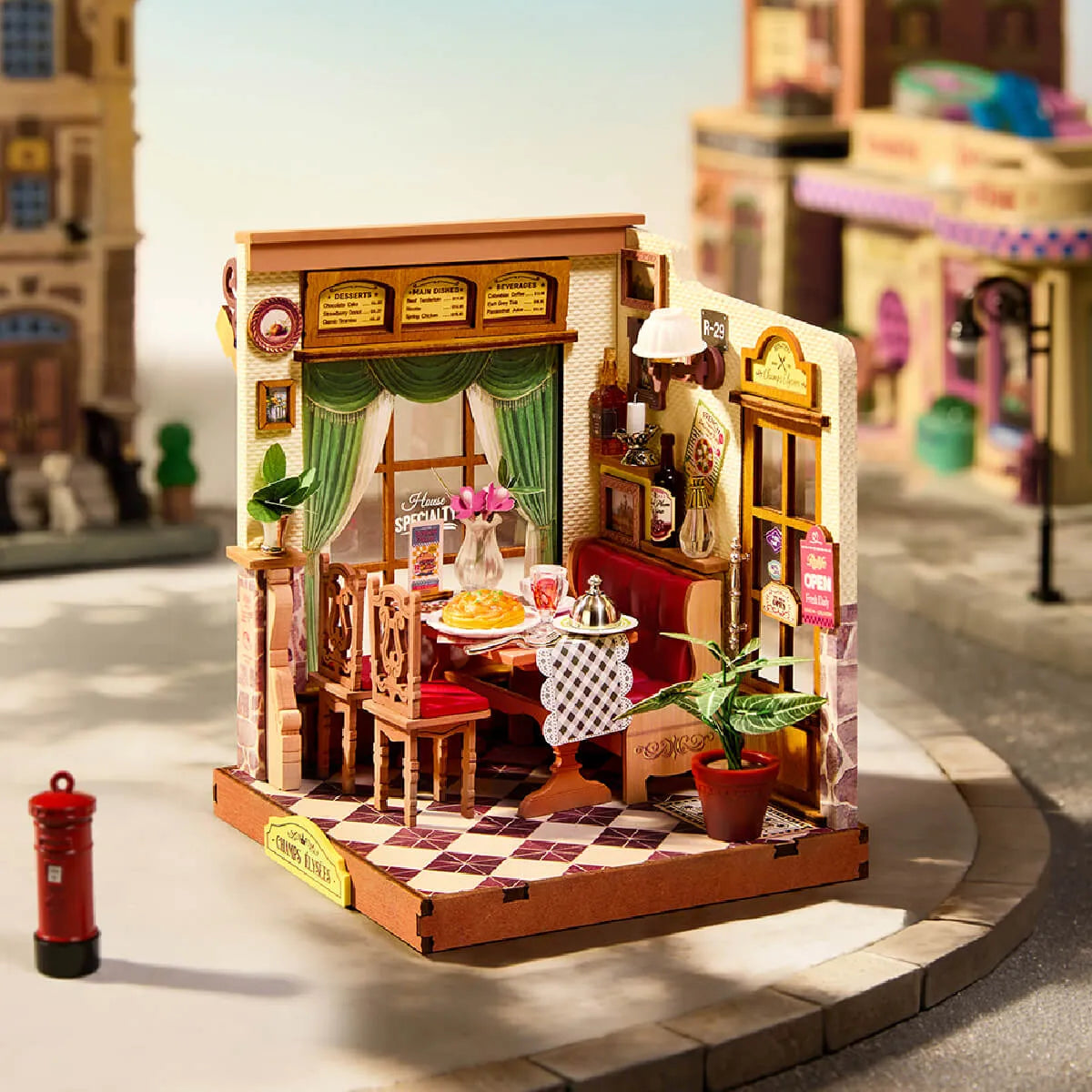 DIY Miniature House 14+: Champs-Élysées Bistro DS053, Robotime Rolife