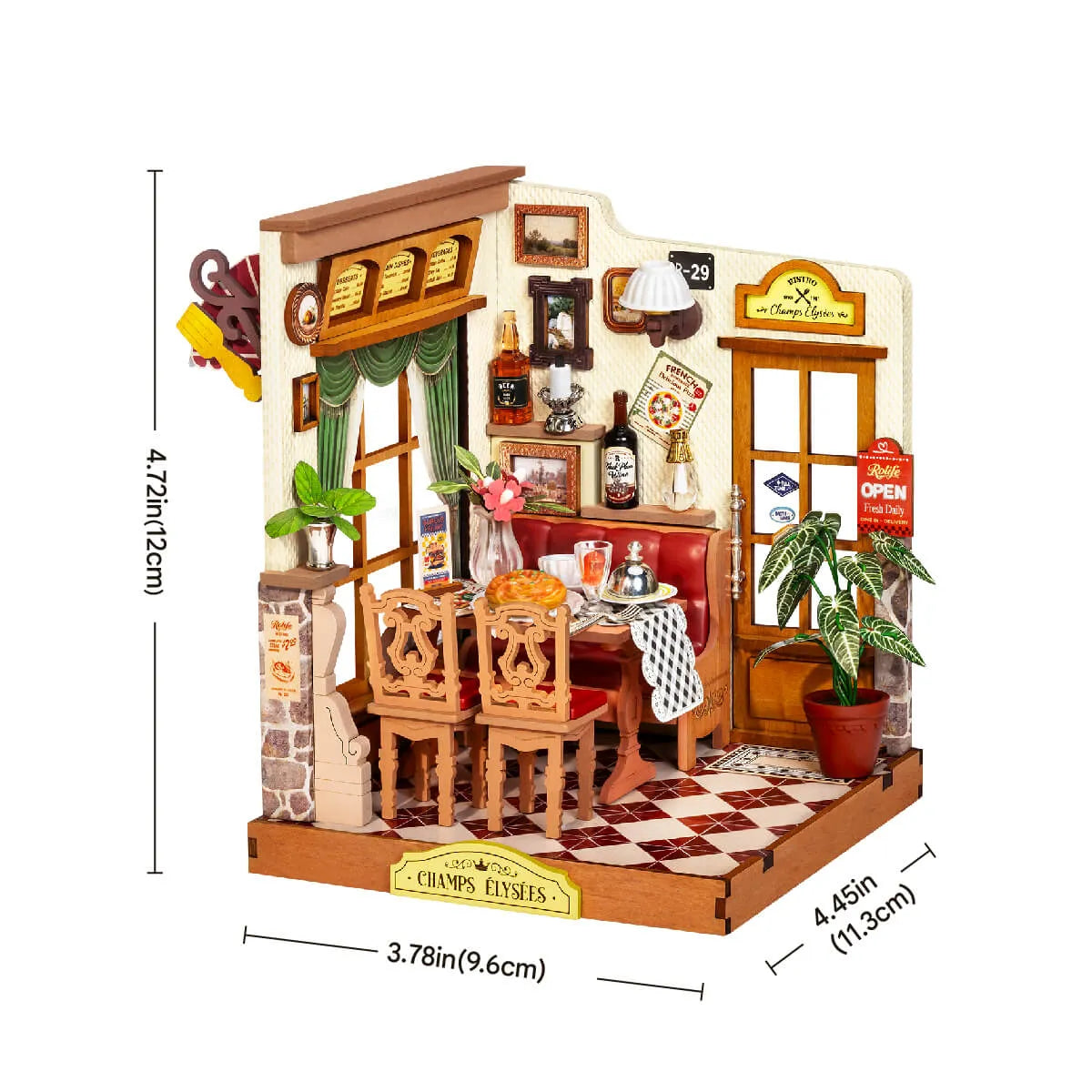 DIY Miniature House 14+: Champs-Élysées Bistro DS053, Robotime Rolife