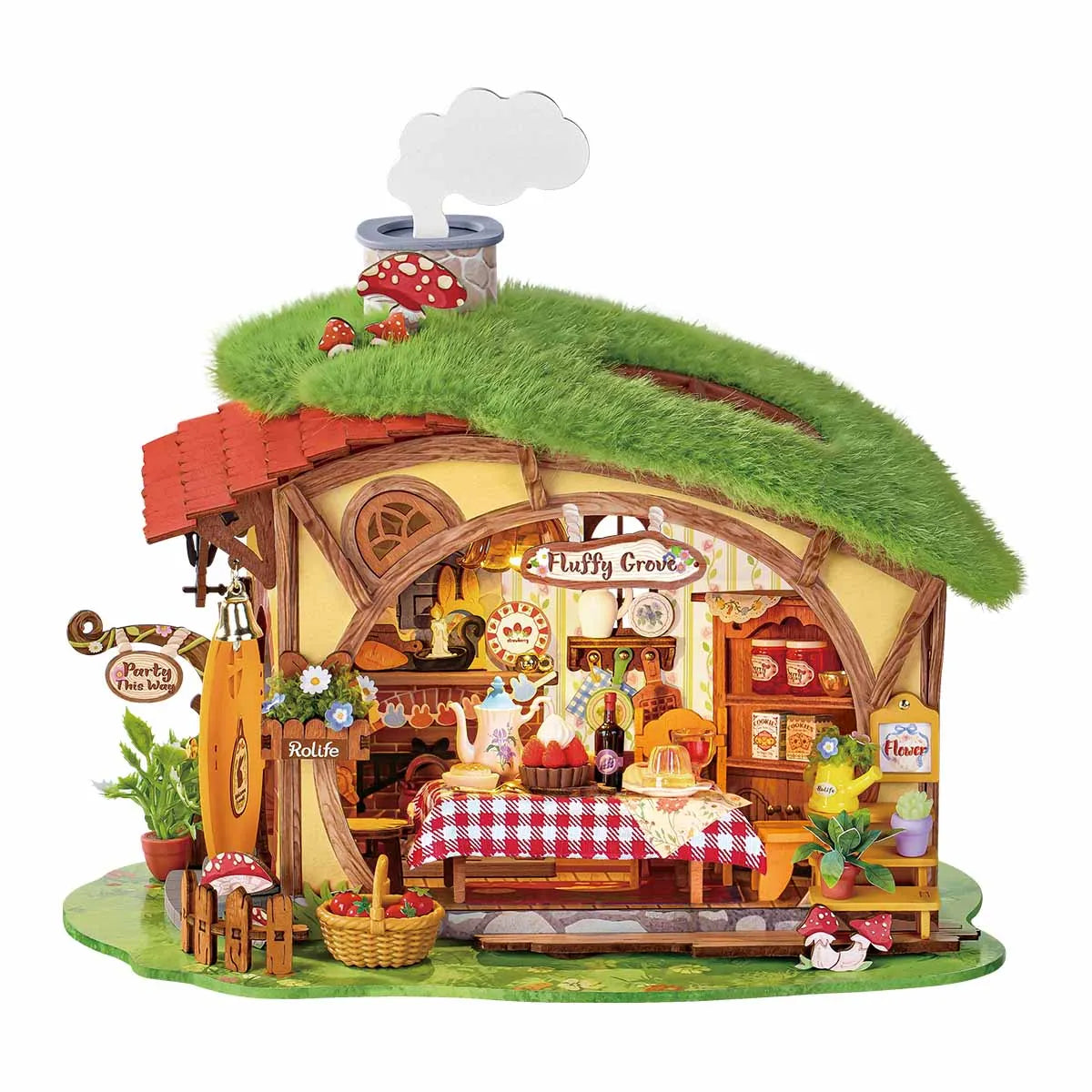 DIY Miniature House 14+: Fluffy Grove DG184, Robotime Rolife