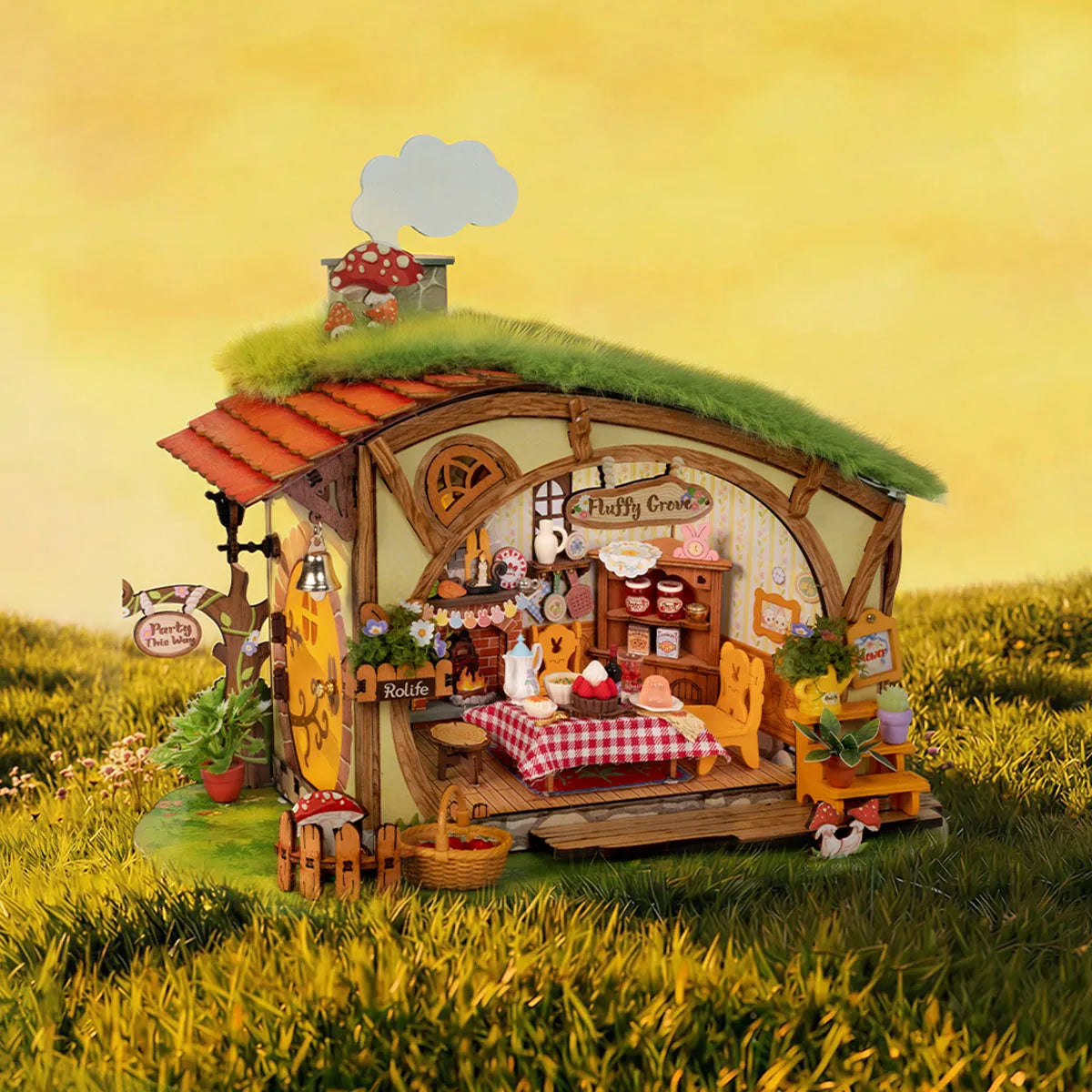 DIY Miniature House 14+: Fluffy Grove DG184, Robotime Rolife