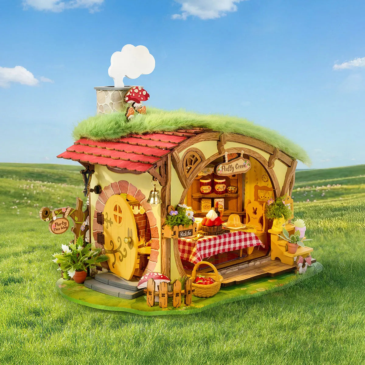 DIY Miniature House 14+: Fluffy Grove DG184, Robotime Rolife