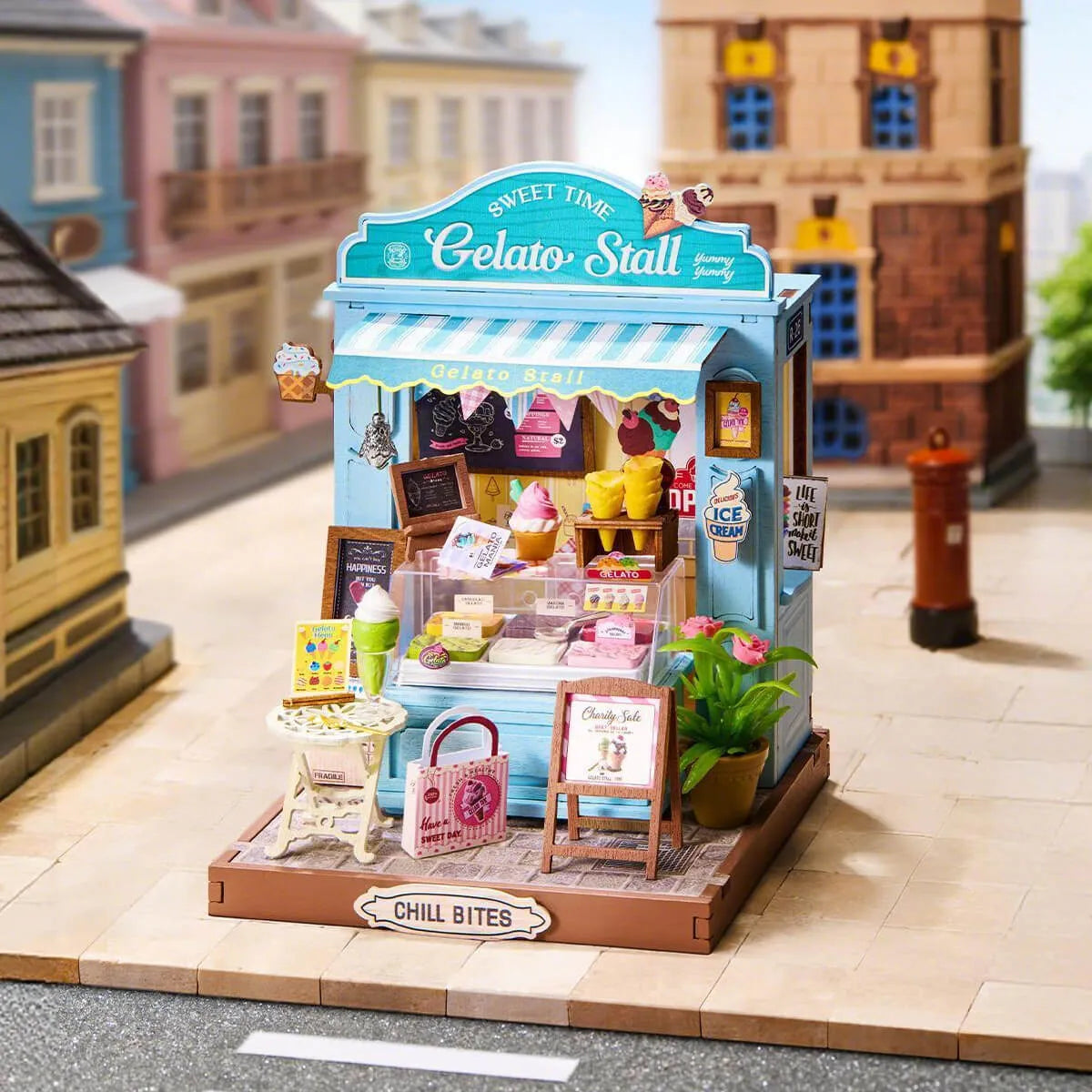 DIY Miniature House 14+: Gelato Stall DS052, Robotime Rolife