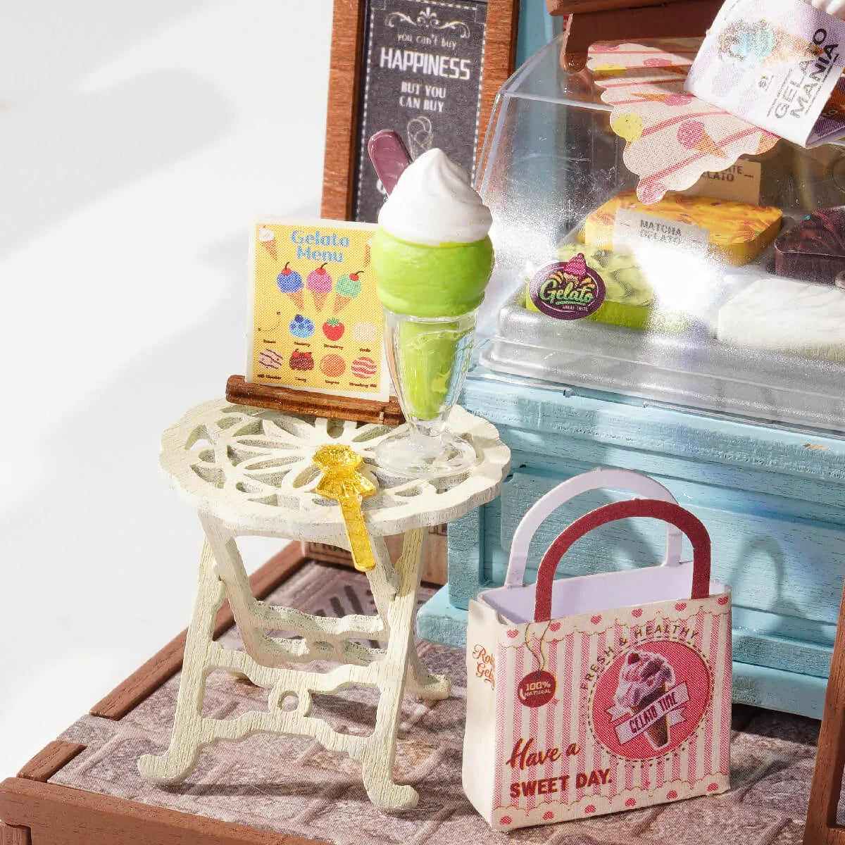 DIY Miniature House 14+: Gelato Stall DS052, Robotime Rolife