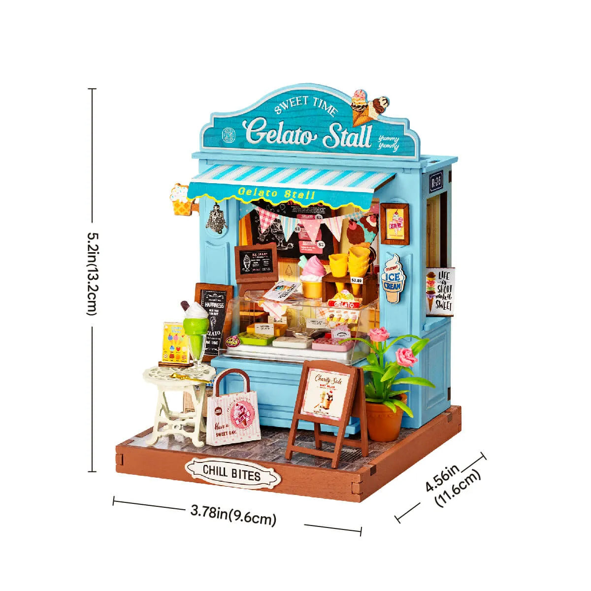 DIY Miniature House 14+: Gelato Stall DS052, Robotime Rolife