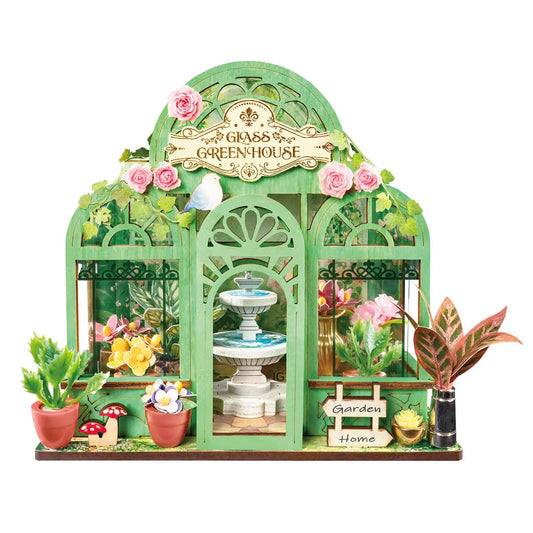 DIY Miniature House 14+: Green Fountain Garden DS049, Robotime Rolife