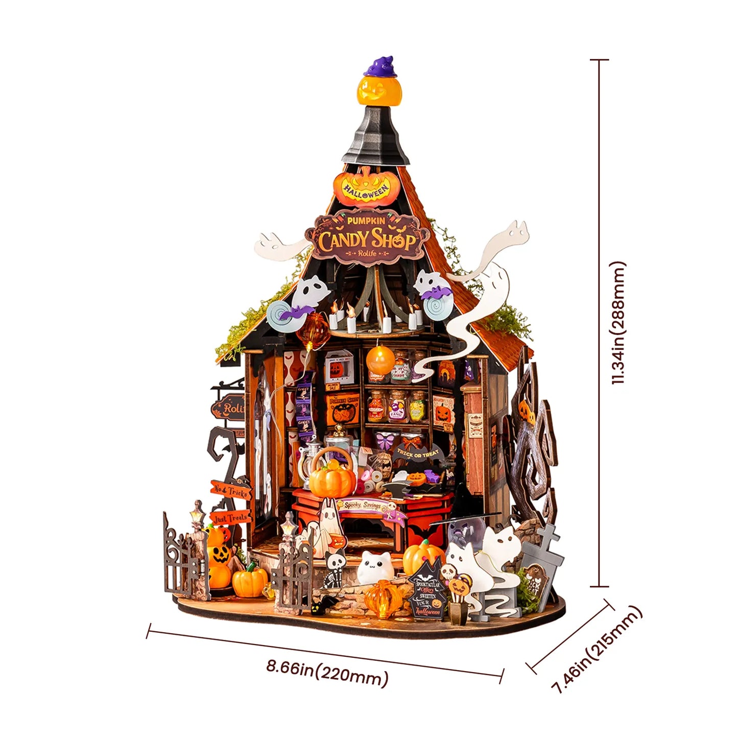 DIY Miniature House 14+: Haunted Candy House DG186, Robotime Rolife