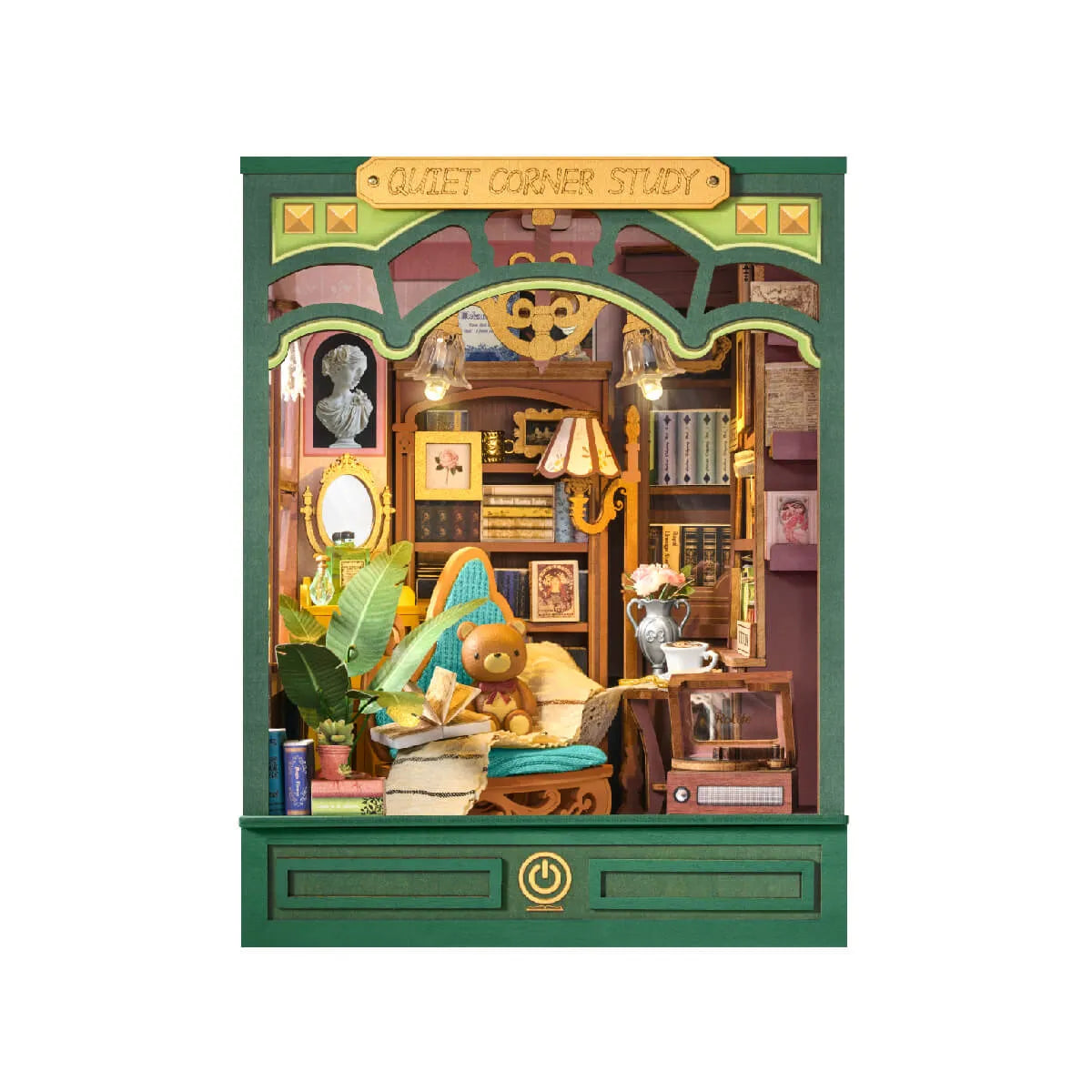 DIY Book Nook 14+: Quiet Corner Study TGE03, Robotime Rolife