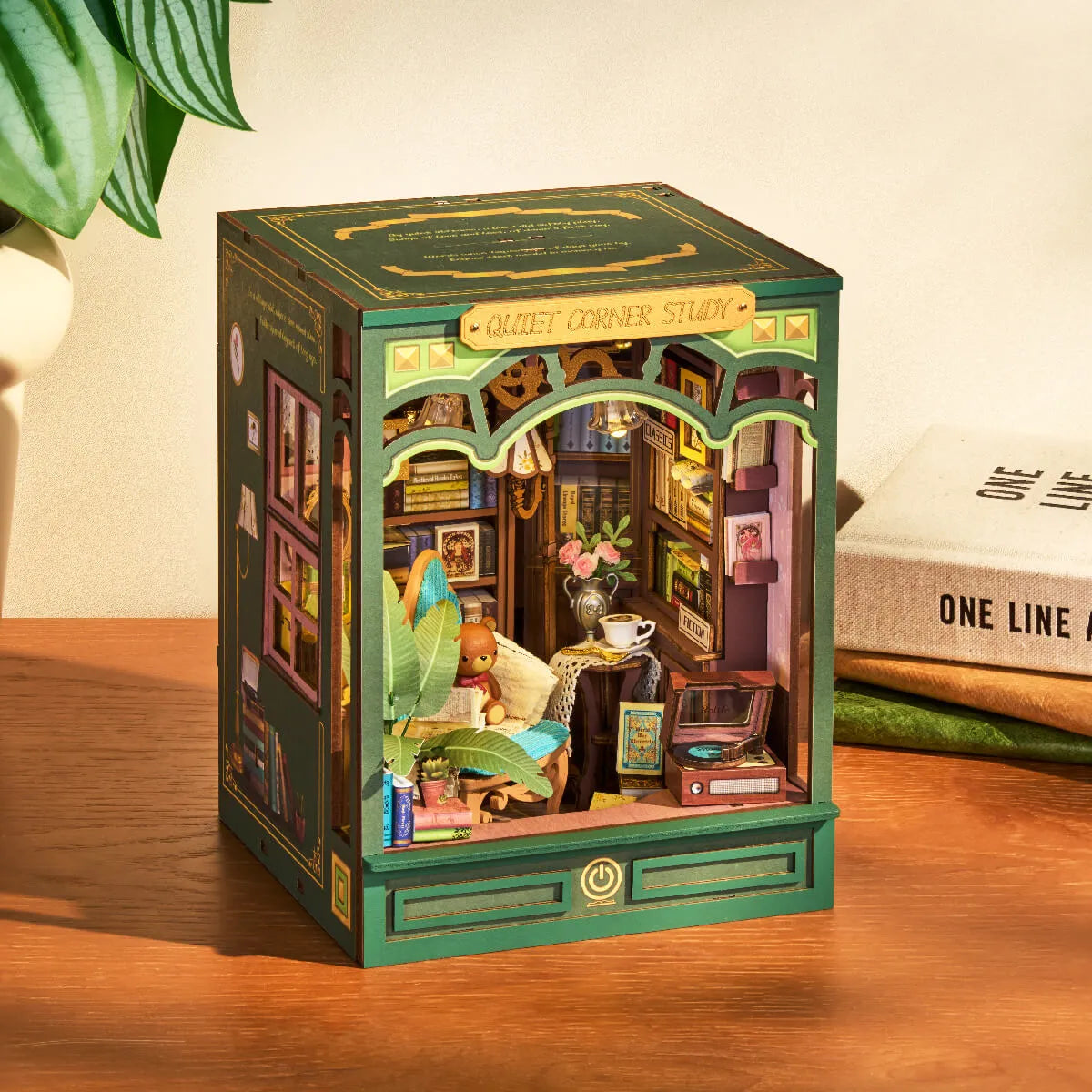 DIY Book Nook 14+: Quiet Corner Study TGE03, Robotime Rolife