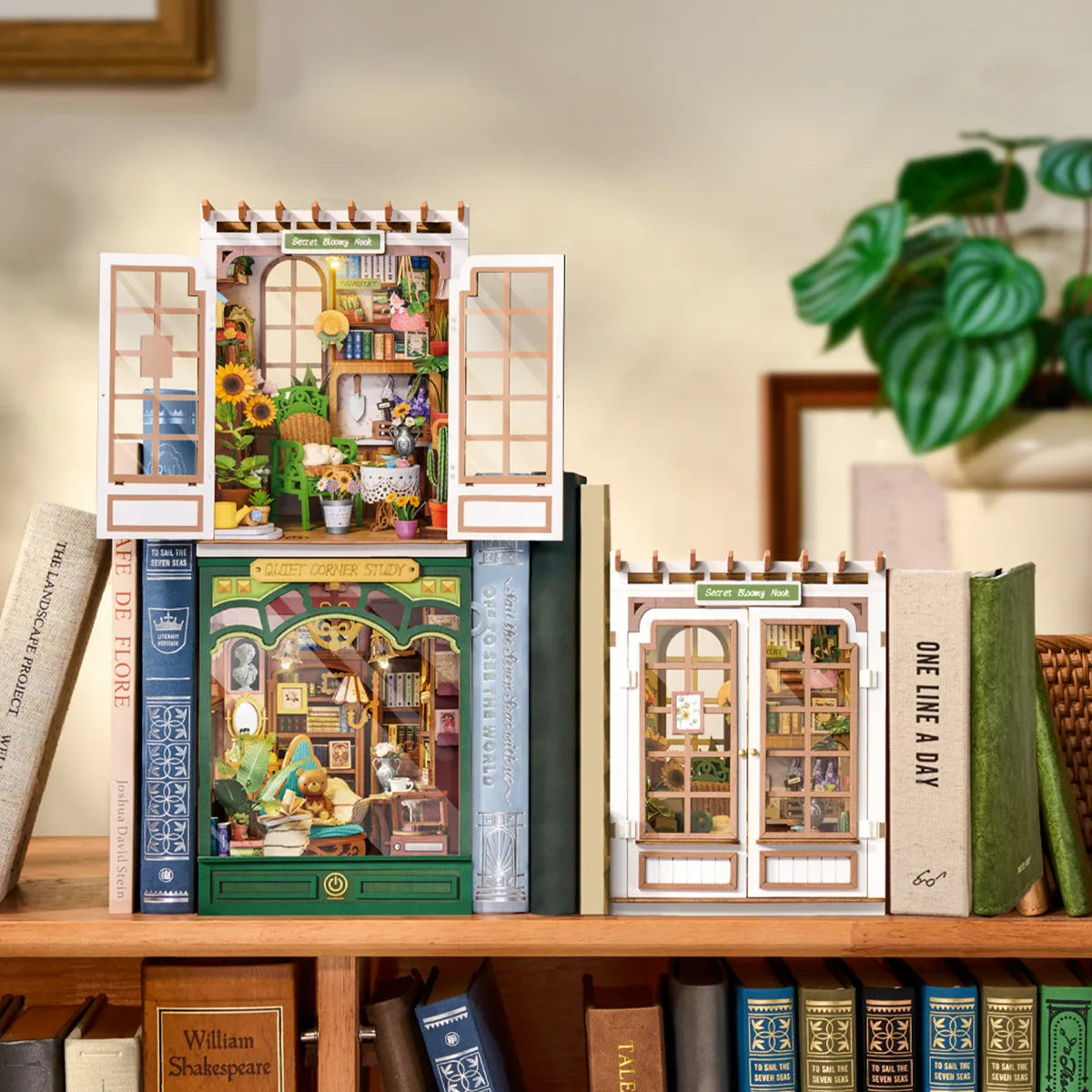 DIY Book Nook 14+: Quiet Corner Study TGE03, Robotime Rolife