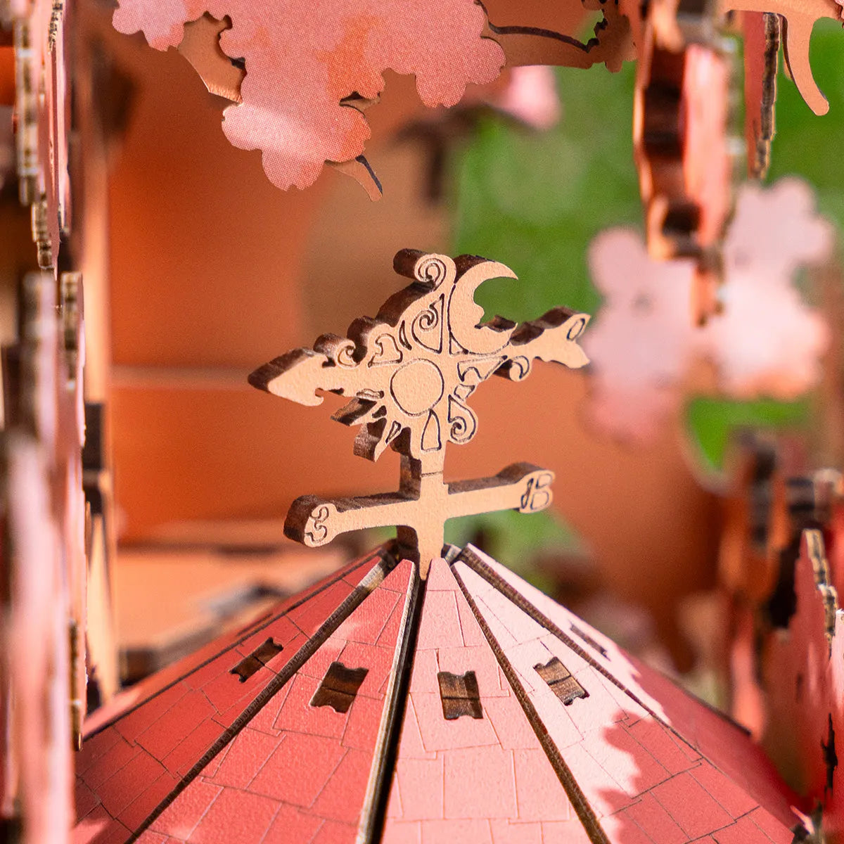 3D Wooden Puzzle 14+: Sakura Tree House TGS04, Robotime Rolife