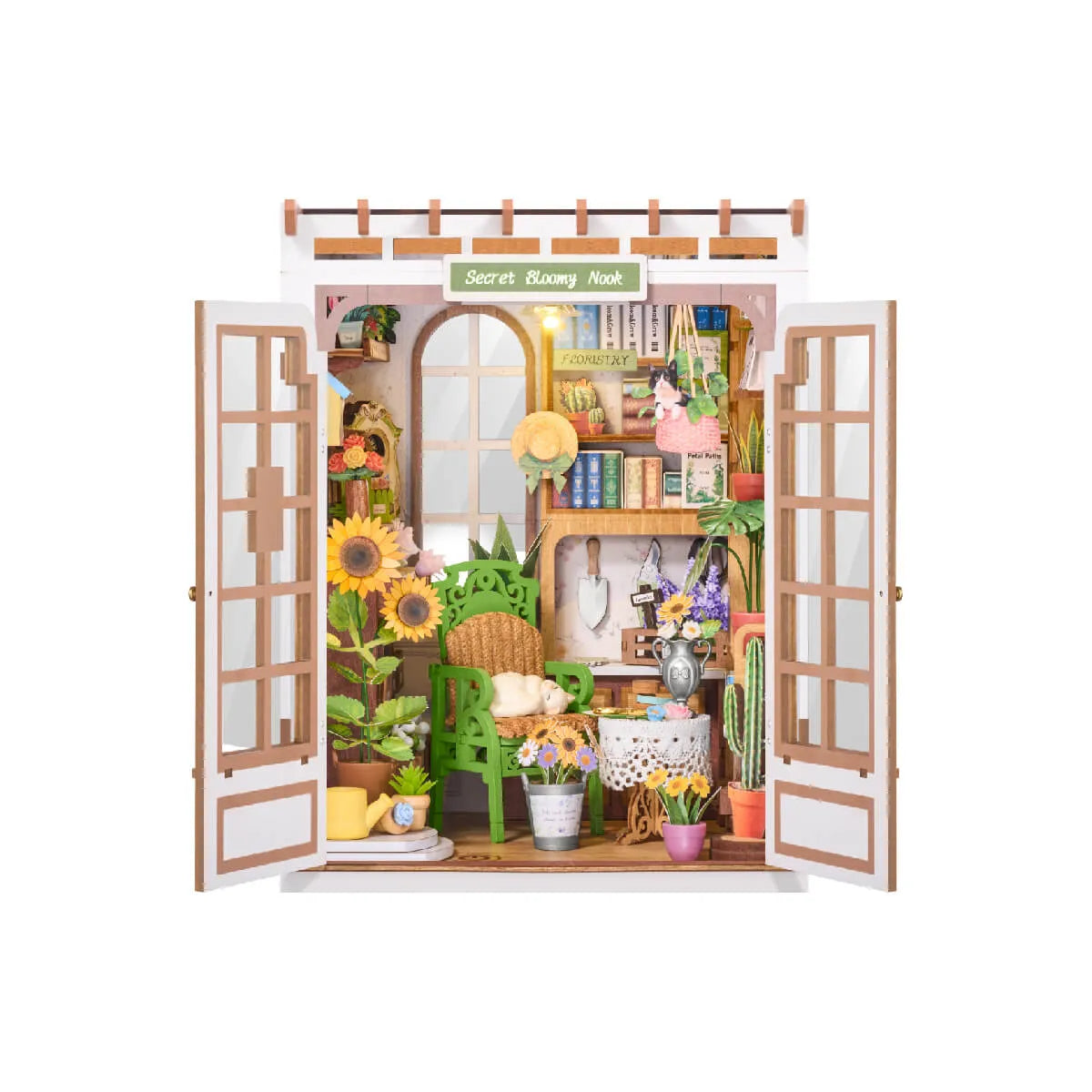 DIY Book Nook 14+: Secret Bloomy Nook TGE04, Robotime Rolife