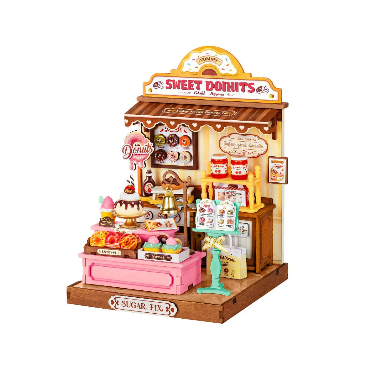 DIY Miniature House 14+: Sweetie's Donut Shop DS051, Robotime Rolife