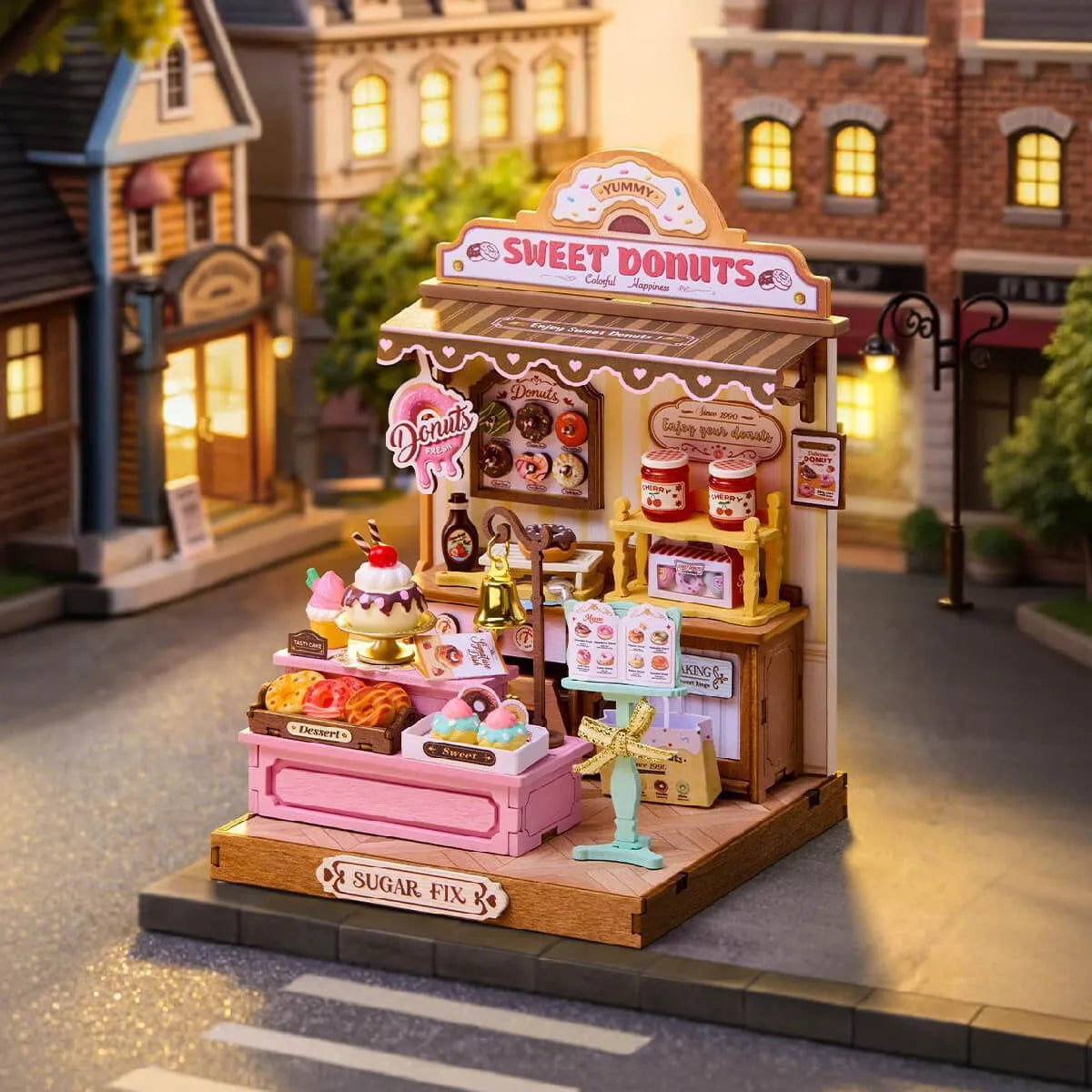 DIY Miniature House 14+: Sweetie's Donut Shop DS051, Robotime Rolife