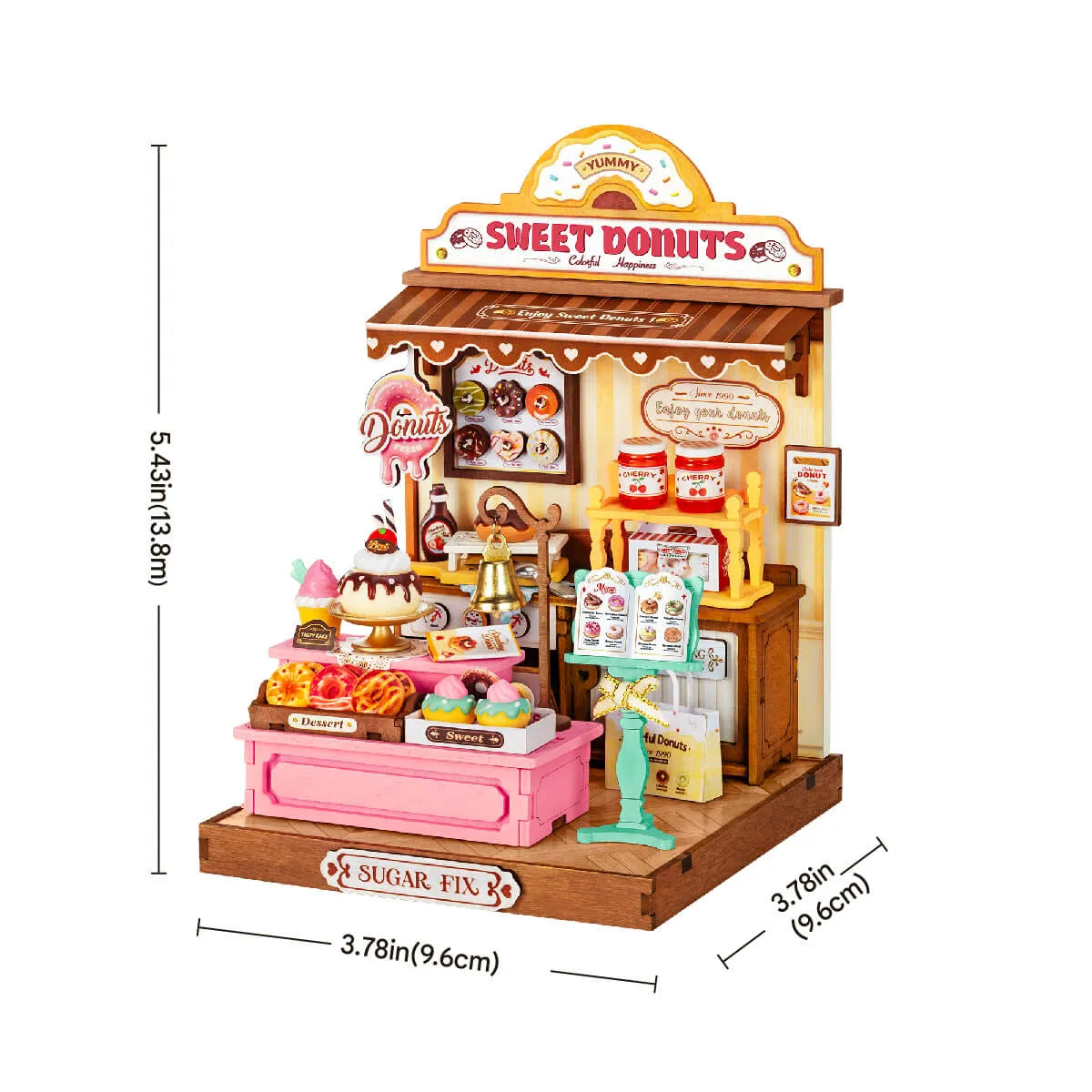 DIY Miniature House 14+: Sweetie's Donut Shop DS051, Robotime Rolife