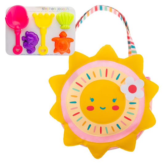 BEACH TOTE WITH TOY SUNSHINE