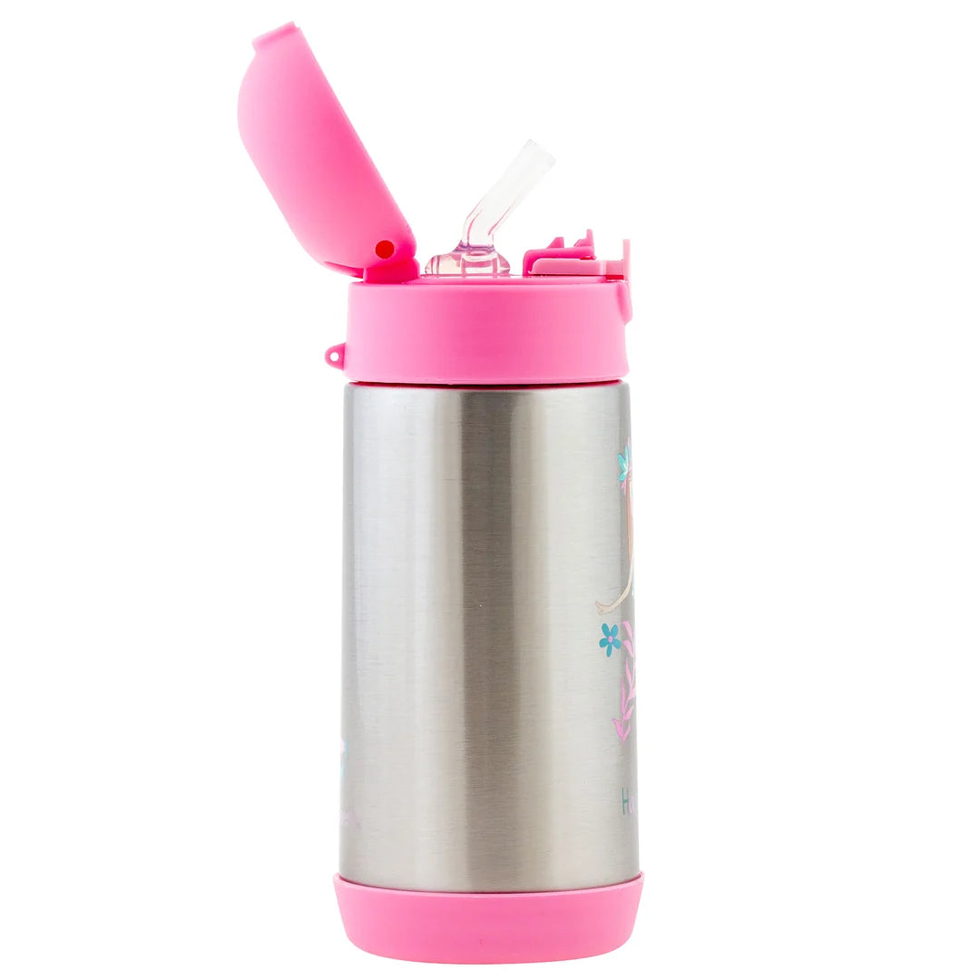 Double Wall Stainless Steel Bottle Mermaid: Insulated Water Bottle 11.8oz. For Kids 3+