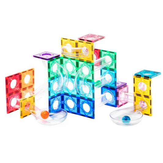 Colorful Magnetic Tiles - Marble Run 100PCS, Mideer