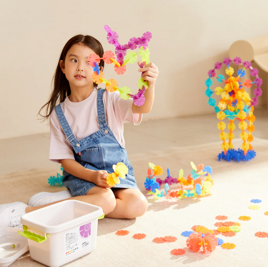 Translucent Color Snowflake Blocks  200PCS, Mideer