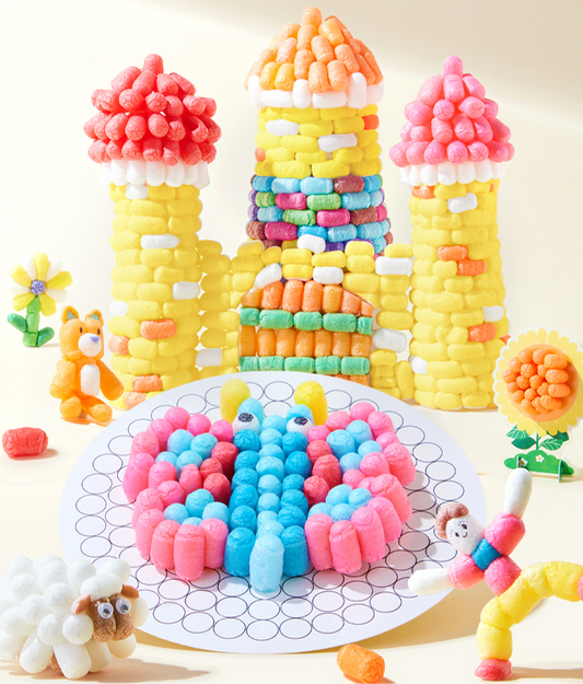 Maize mosaic block handcraft bucket, Mideer