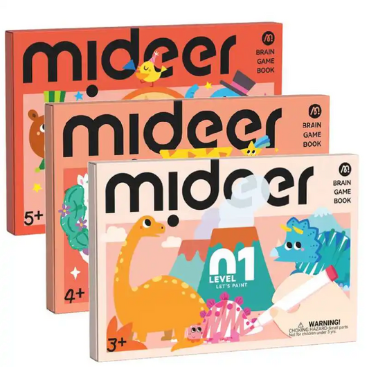 Level Up Brain Gamebook - Let's Paint Level 1, Mideer