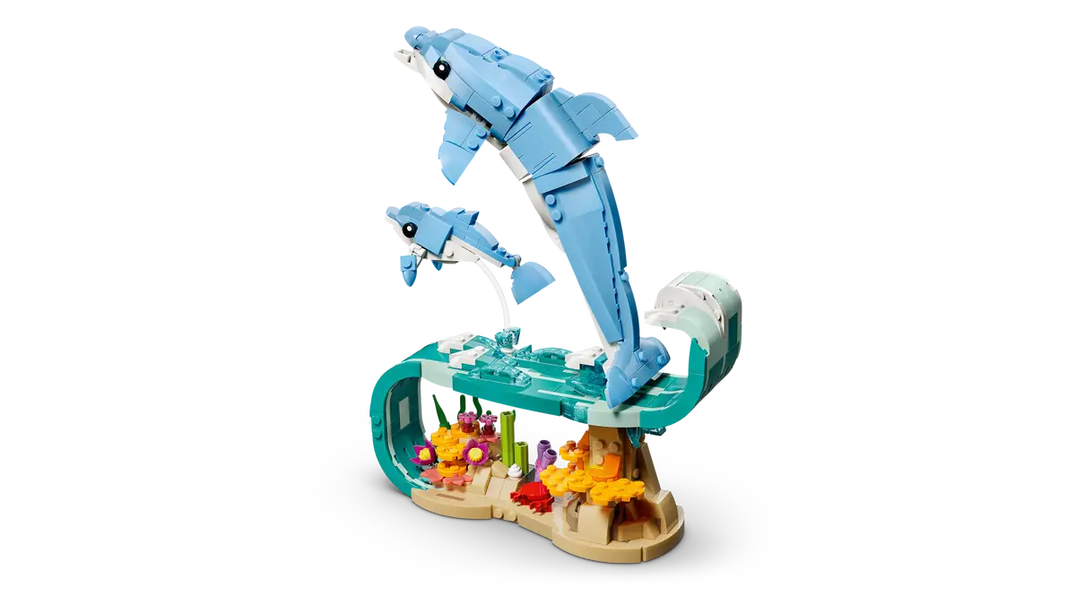 Sea Animals: Beautiful Dolphins 31385, Lego Creator 3-in-1