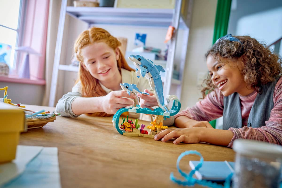 Sea Animals: Beautiful Dolphins 31385, Lego Creator 3-in-1