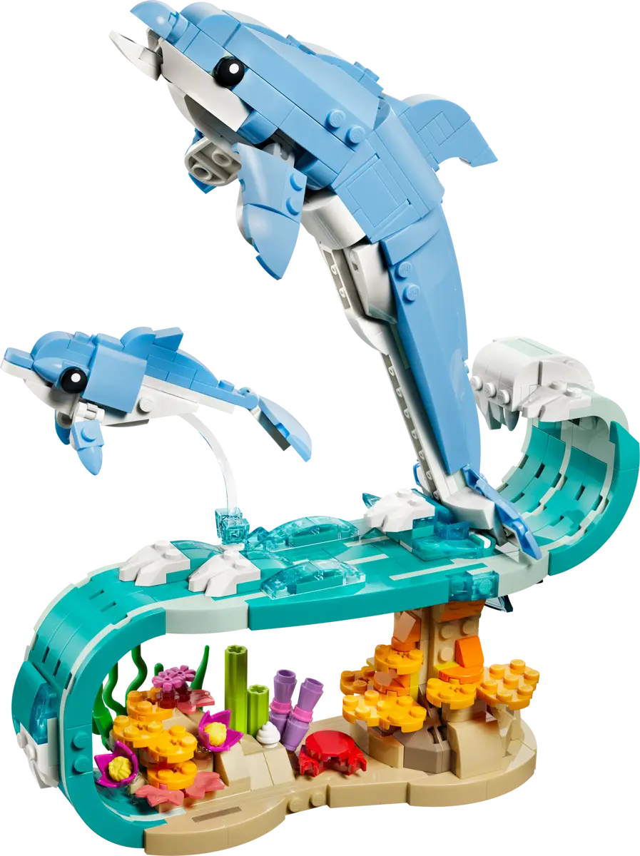 Sea Animals: Beautiful Dolphins 31385, Lego Creator 3-in-1