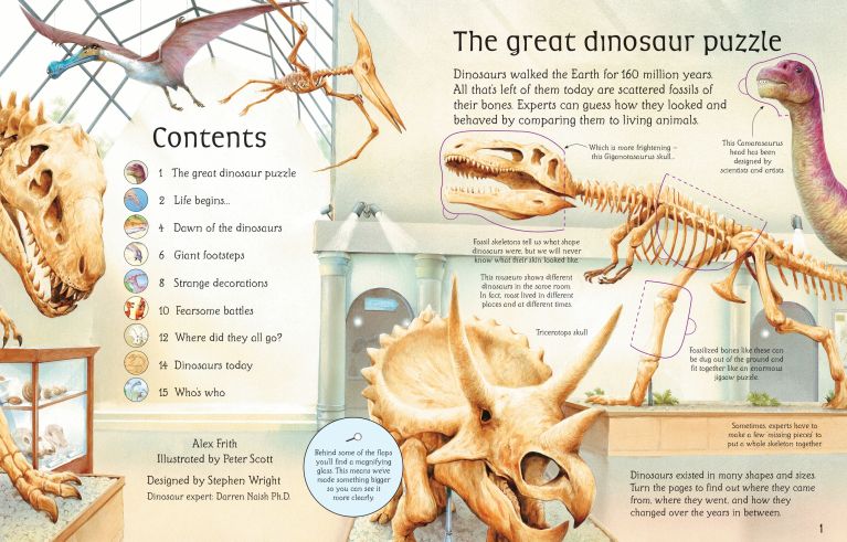 Flap book: See Inside World Of Dinosaurs, Usborne