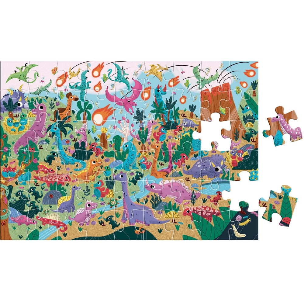 Seek and Find Puzzle 54 pcs: Dinosaurs, AUZOU