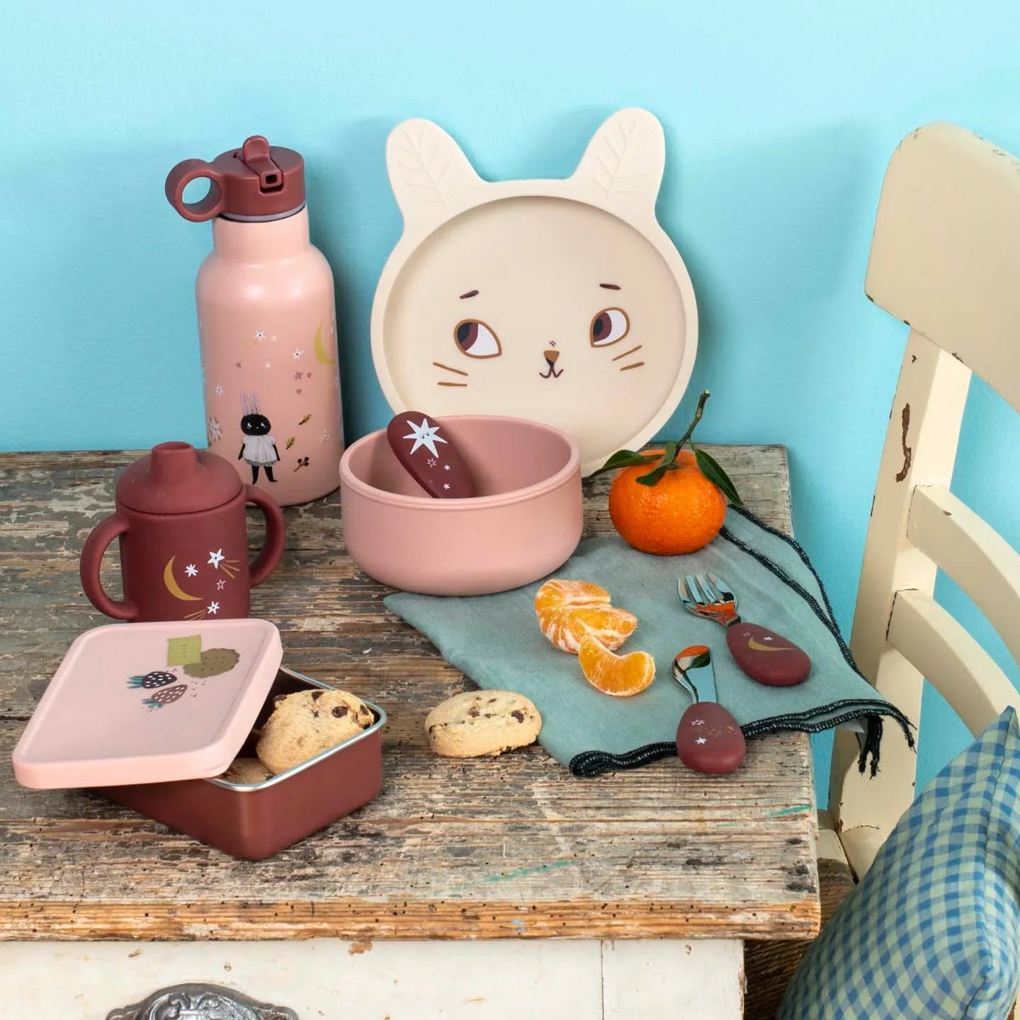 Silicone Dish Set for 1+: Après la Pluie, Moulin Roty