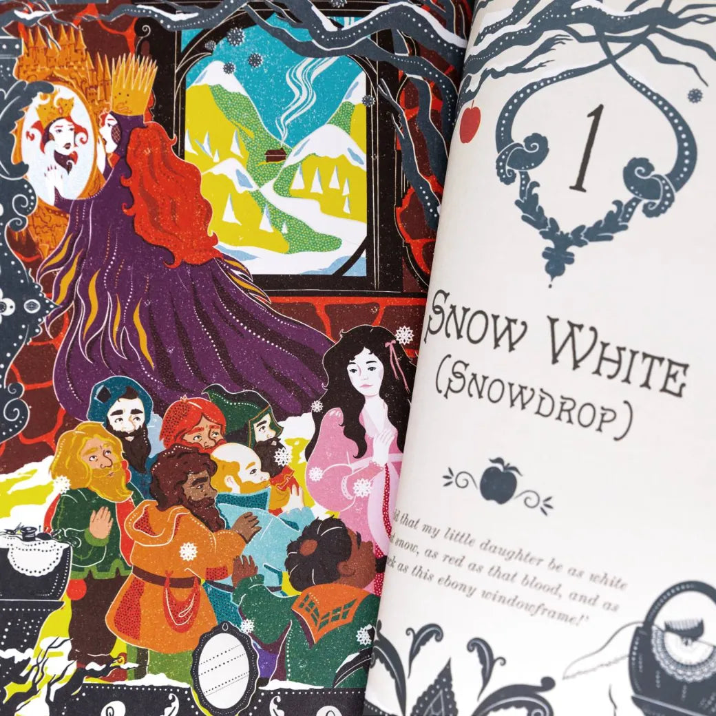 Snow White and Other Grimms’ Fairy Tales, MinaLima Edition (Hardback) for Kids 8+, English Language