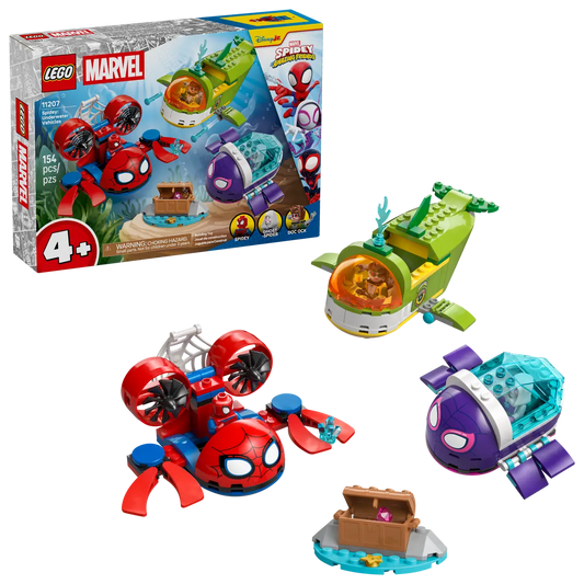 Spidey: Underwater Vehicles 11207, Lego Marvel