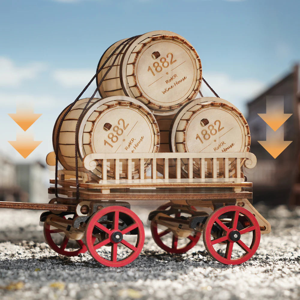 3D Wooden Puzzle: Steam Engine Mechanical LKA01 (Battery powered), ROKR