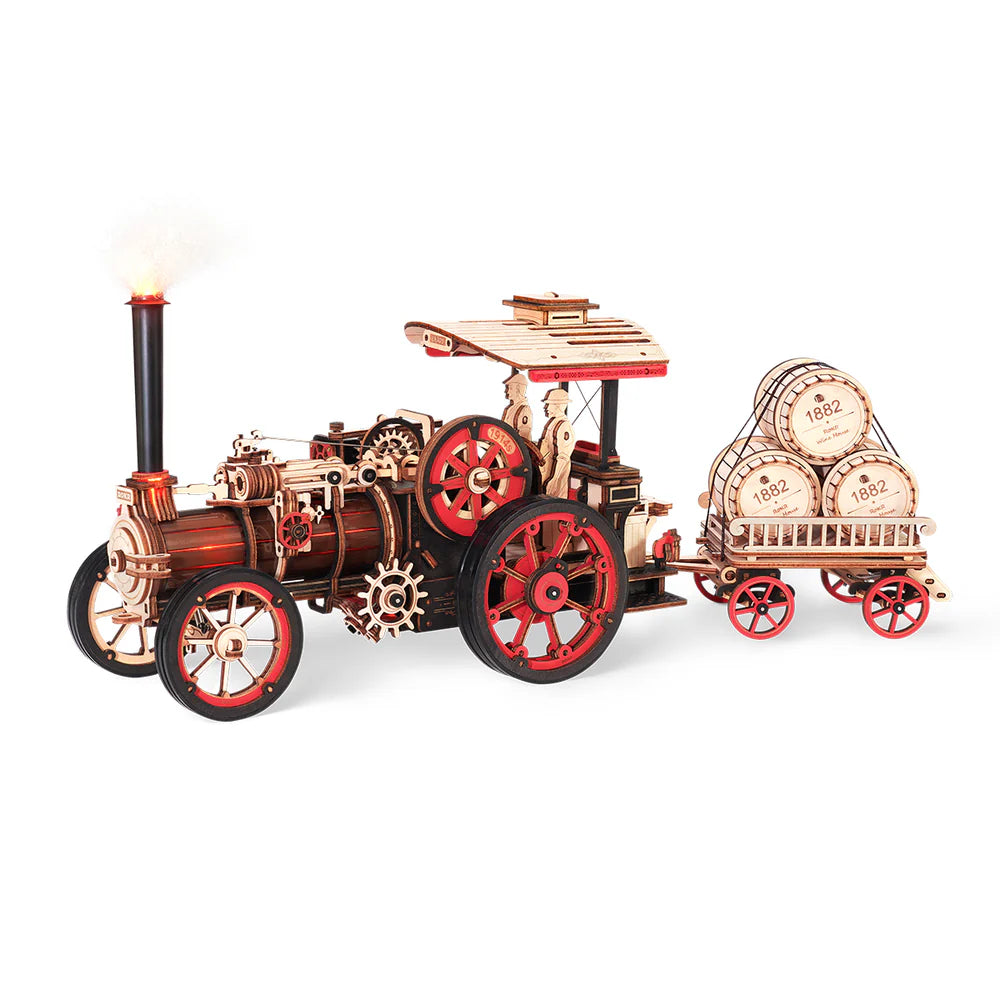 3D Wooden Puzzle: Steam Engine Mechanical LKA01 (Battery powered), ROKR