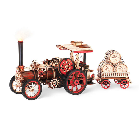 3D Wooden Puzzle: Steam Engine Mechanical LKA01 (Battery powered), ROKR