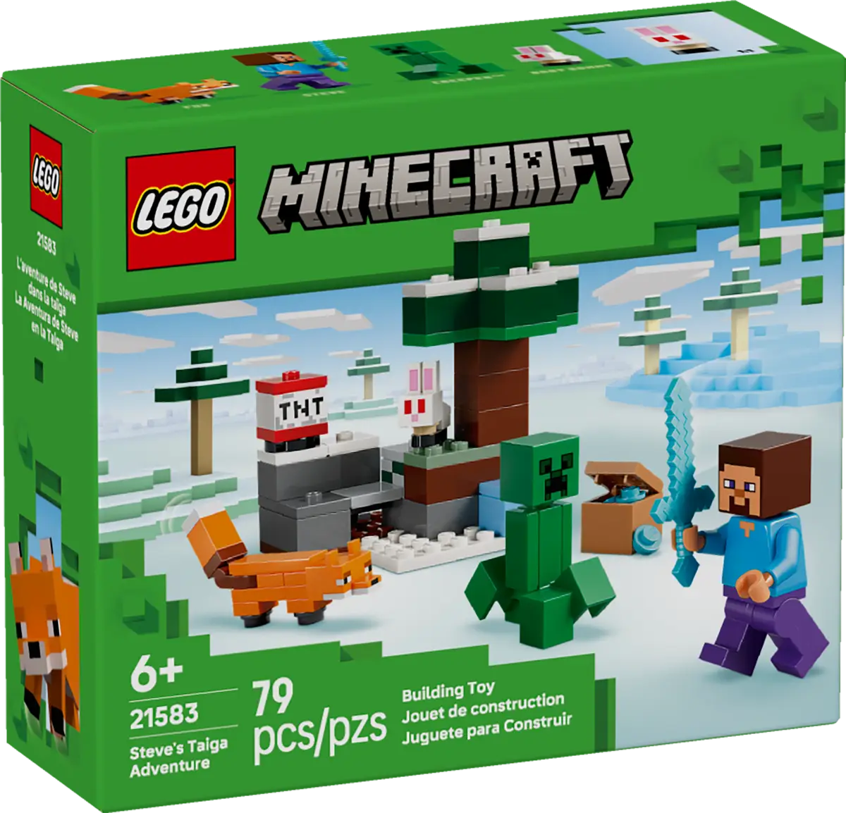 Steves Taiga Adventure 21583, Lego Minecraft