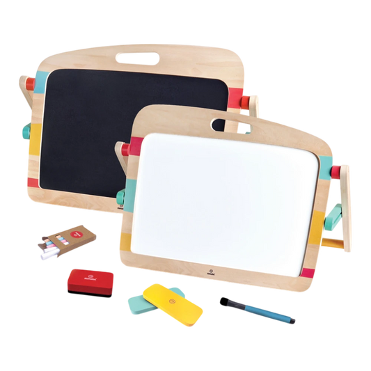 Flip and Draw Double-Sided Board, Drawing Easel for Kids 3+